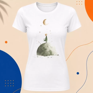 Dámské tričko - Cesta mezi hvězdami - Malý princ - Le petit prince